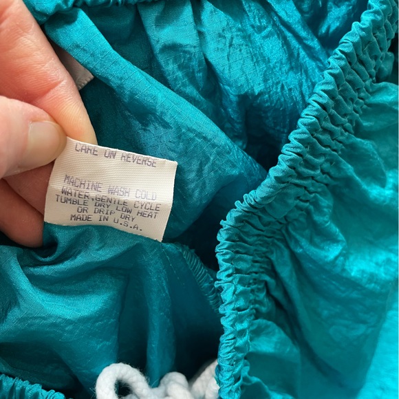 Kristen Blake RetroTrack Pants, Size Medium, Aqua Blue Color - Picture 8 of 8